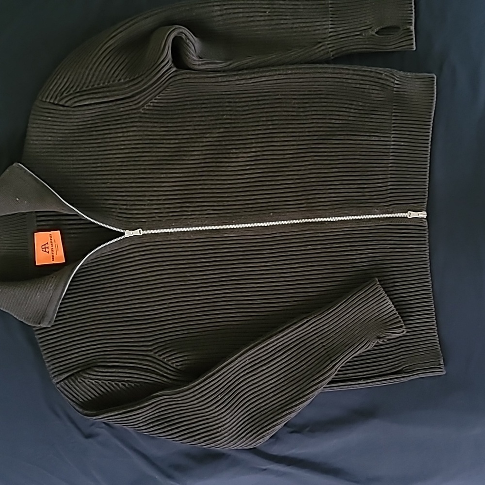 SOLD OUT DIVISION ROAD ANDERSEN-ANDERSEN NAVY FULLZIP SWEATER HUNTER GREEN L